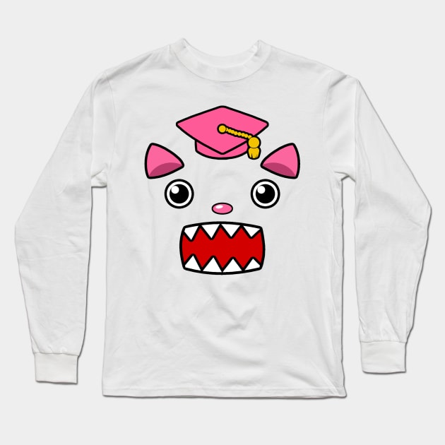 Grad Cat Long Sleeve T-Shirt by Thedustyphoenix